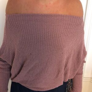 Free people off the shoulder shirt